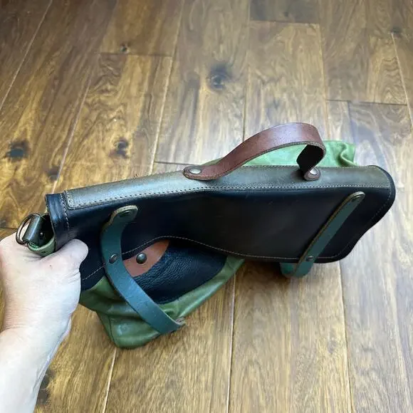 Ebano handmade Italian leather satchel messenger bag - Picture 11 of 16